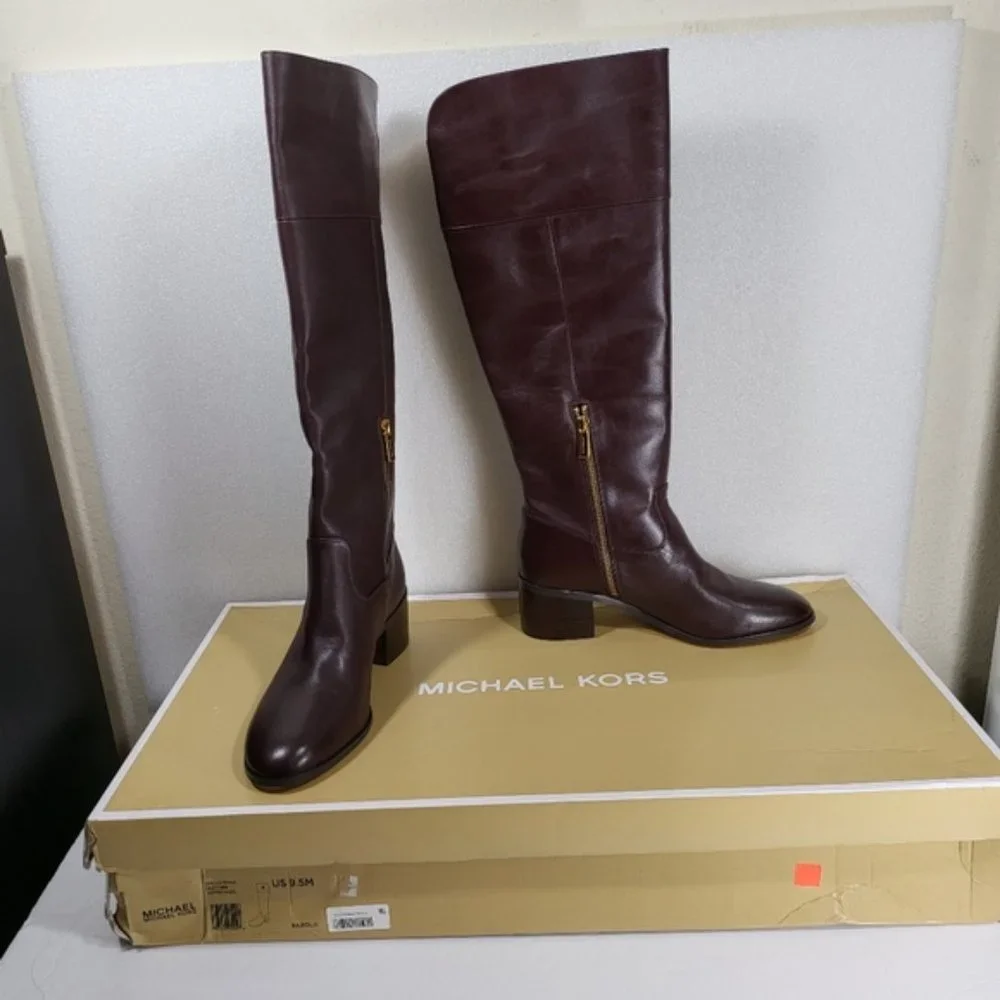 Michael Kors Women's Leather Dylyn Barolo SIZE-9.5- M - Picture 2 of 8